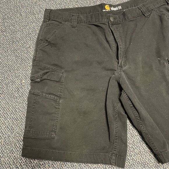 Carhartt Relaxed Fit Mens Black Cargo Shorts Size 42 - Picture 4 of 6